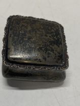 A hallmarked silver trinket box for scrap