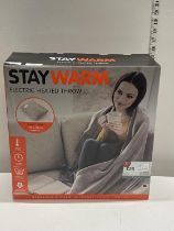 A extra large Stay Warm electric heated throw in working order