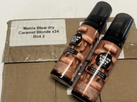 Twenty four new bottles of Matrix colour blow dry sprays