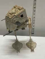 A Star Wars 1982 AT-ST model (playworn)