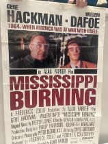 A vintage movie poster of "Mississippi Burning"