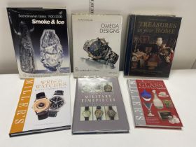 A selection of antiques and collectibles books