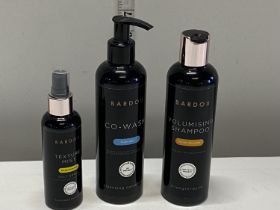 A selection of new Bardou hair products