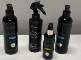 A selection of new Bardou hair products