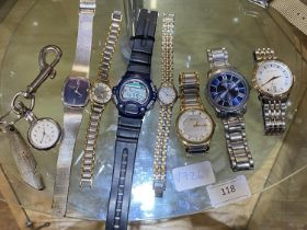 A selection of assorted time pieces