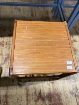 A mid century teak coffee table, shipping unavailable