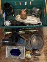 A large job lot of assorted metal wares etc shipping unavailable..