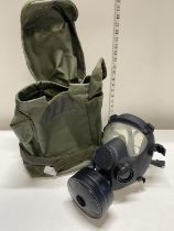 A Polish military MP5 gas mask and bag