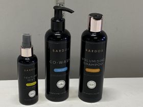 A selection of new Bardou hair products