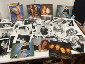 A job lot of assorted musical ephemera including photographic prints etc