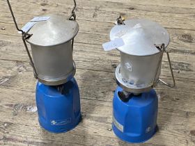 Two camping Gaz lamps