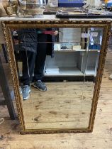 A good quality gilt framed mirror 82x57cm, shipping unavailable