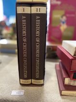 Two volume Folio Society 'History of Chinese Civilisation'