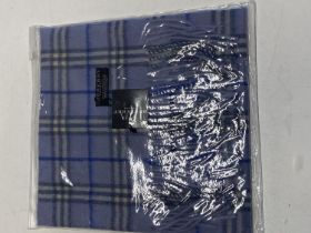A new with tags Burberry 100% lambs wool blue long scarf 160 x 28cm