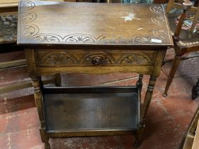 A old charm table with central drawer, shipping unavailable
