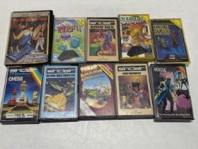 Ten assorted Spectrum game cassettes