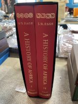 A two volume Folio Society History of Africa