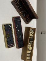 A selection of antique and vintage dominoes