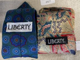 Two Liberty neck scarves