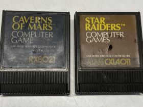 Two Atari gaming cassette