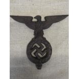 A cast iron Third Reich style standard