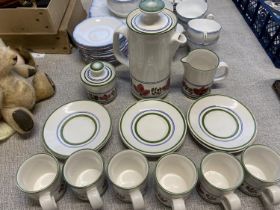 A Eden Pottery coffee service from Rye Sussex shipping unavailable
