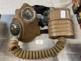 A pre WWII crows foot marked gasmask dated 1938 a/f