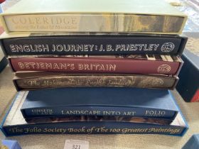 Six assorted Folio Society books