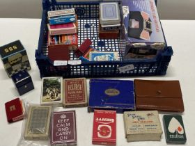 A job lot of assorted playing cards