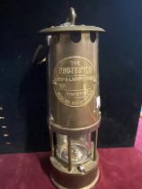 A vintage Eccles miners lamp