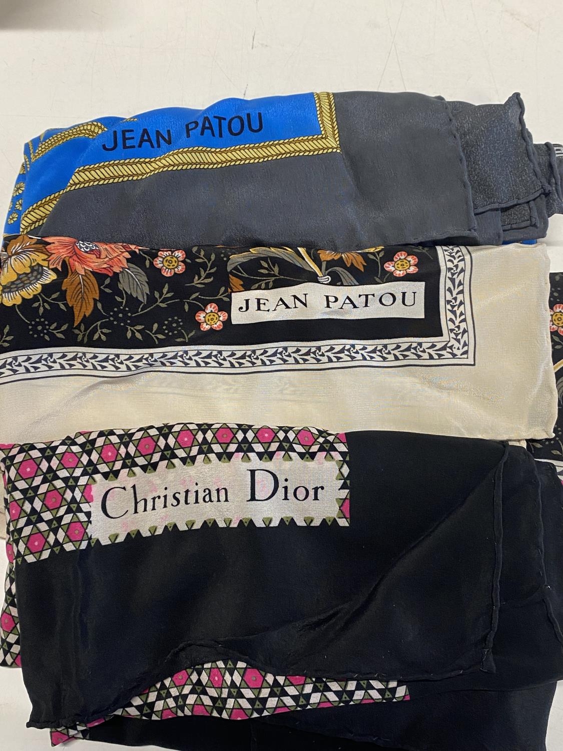Three scarves John Patou and Christian Dior - Image 2 of 2