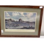 A print of Doncaster races with inscriptions 44x59cm , shipping unavailable