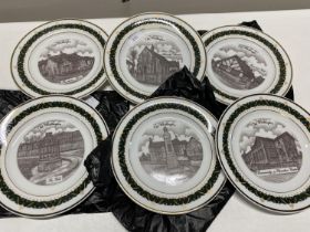 Six limited edition plates 'Old Wittington, The Canterbury Collection'