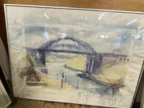 A signed original watercolour by Derek Dalton dated 1986 'Part of the wear series entitled