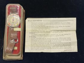 A vintage German made mile ankle pedometer
