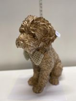 A large resin figure of a dog h44cm