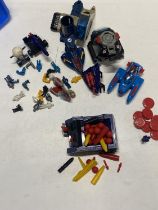 A box of assorted Manta Force vehicles and figures etc