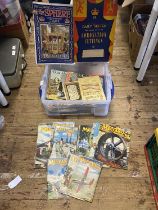 A box full of assorted vintage magazines including Meccano and other