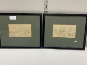Two circa 1808 drawings of Chapeltown (inscriptions on reverse)