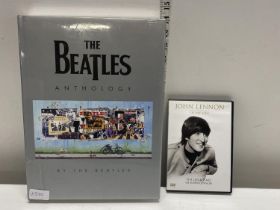 A new sealed The Beatles Anthology hardback book and John Lennon DVD