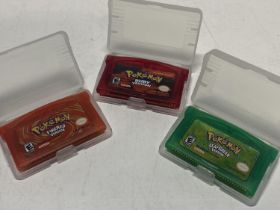 Three Pokemon games (authenticity unknown)