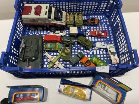 A job lot of assorted die-cast and other models including Matchbox and Corgi