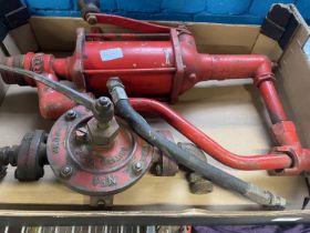 Two vintage industrial pumps, shipping unavailable