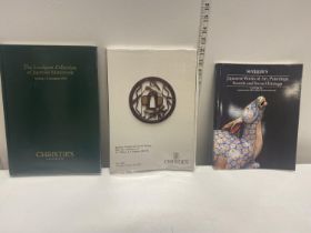 Three 1990's auction catalogues for Japanese Swords and Sword Fittings (2 x Christie's 1 x Sotheby'