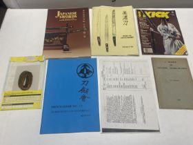 A selection of Japanese sword related books and magazines