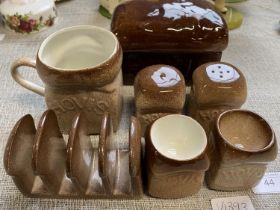 A selection of Carltonware Hovis themed breakfast ceramics