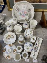 A job lot of assorted Aynsley ware ceramics, shipping unavailable
