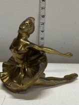 A 1920's Art Deco period brass figurine