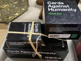 A selection of Cards Against Humanity