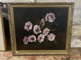 A framed oil on board signed K M Walker, shipping unavailable